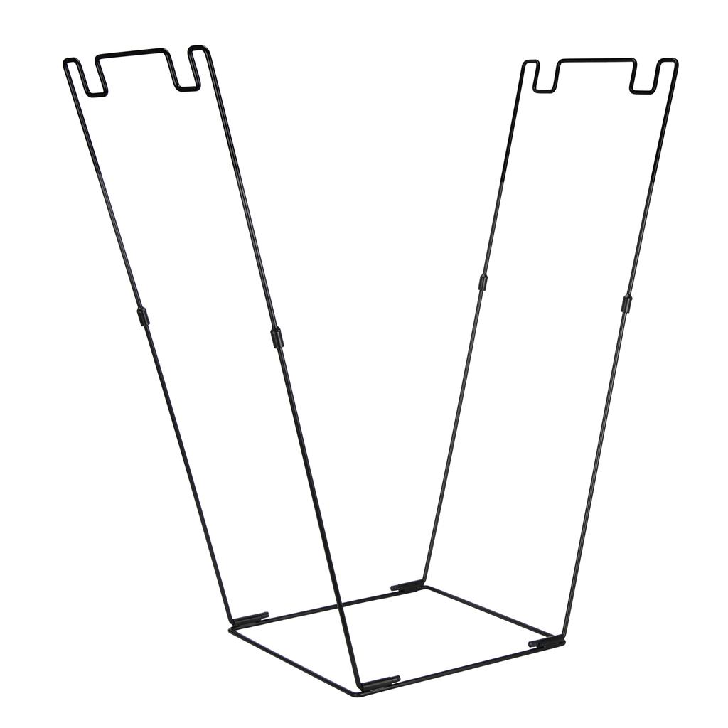 Robust Metal Leaf Bag Holder For 30-45 Gallon Garden Waste Flexible Frame Outdoor Trash Storage