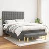 VidaXL Slat Bed Base with Mattress, Upholstered Bed, Double Bed, Adult Bedroom Interior Bed, Modern, 3137470