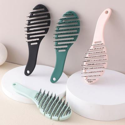 Belüftete Haarbürste Weiche Borsten Kopfhautmassage Tragbar Antistatisch Haarstyling Entwirren