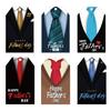 Theme Father Day Bow Tie Pattern Paper Label Hanging Tag Pendant Decorative
