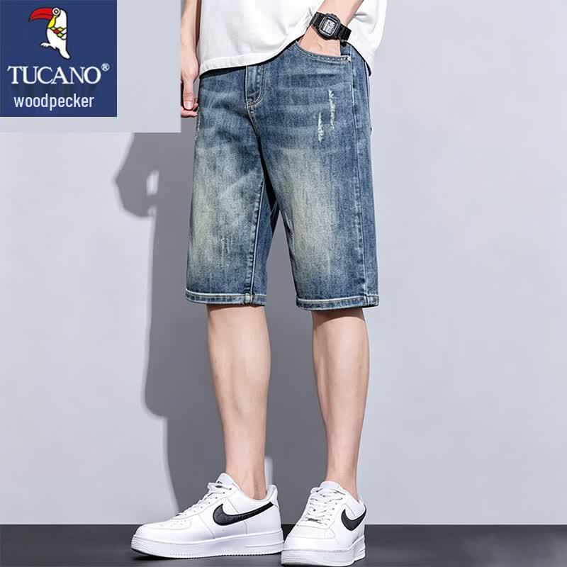 TUCANO Men s Summer Casual Denim Shorts 32