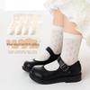Girls' Summer Breathable Pure Cotton Mesh Socks - Lightweight & Short for Children