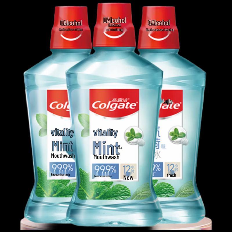 Colgate Vibrant Mint Alcohol-Free Mouthwash