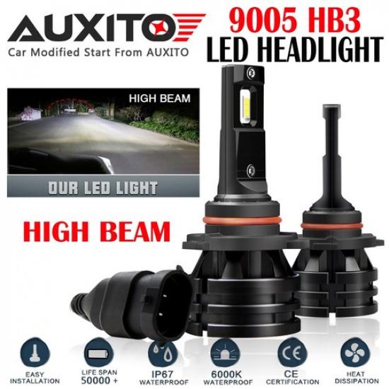 2X 9005 HB3 LED Headlight light Lamp 9140 9145 6000K 20000LM 200W CSP Bulb