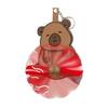 Prank Cat Fan Keychain Pendant Playful Animal Doll Propeller Keychain Bag Backpack Belt Loop Keyring