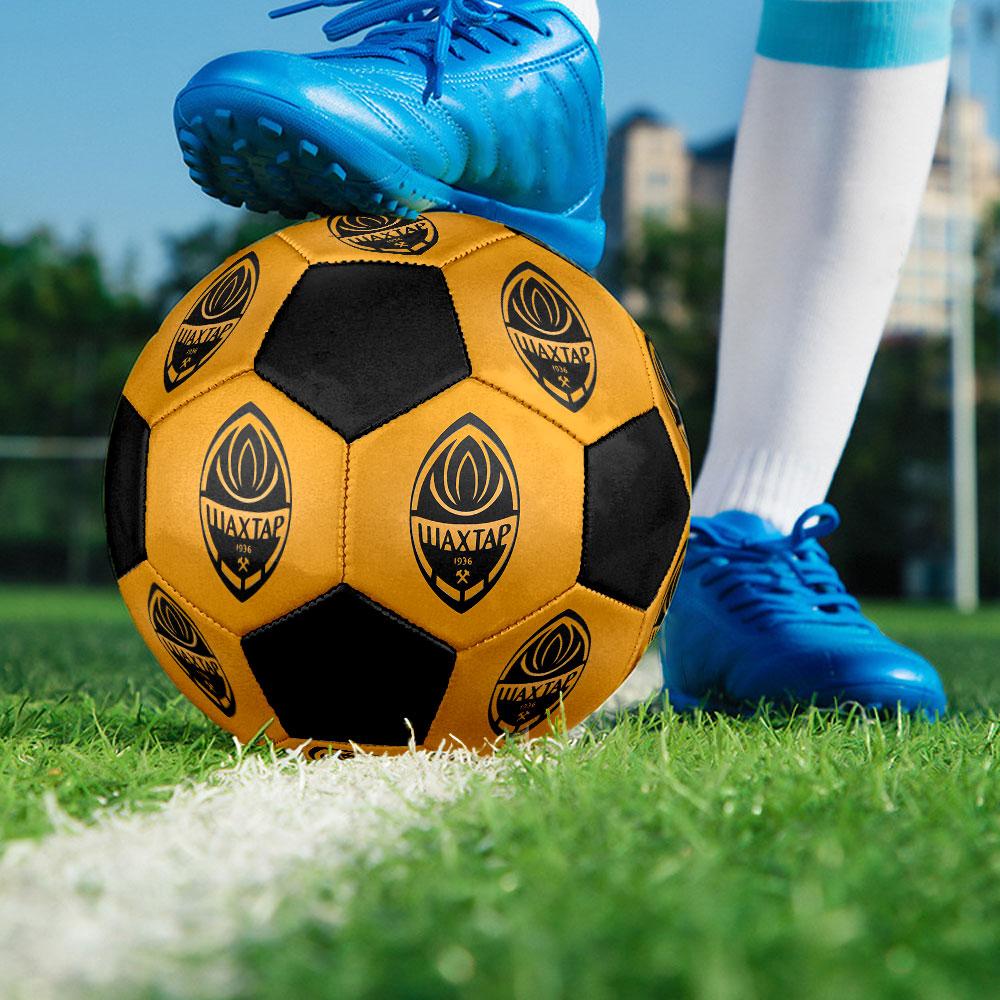 Shakhtar Donetsk FC Size 5 Soccer Ball, Machine-Stitched PVC, Durable & High Bounce, All Ages Fit, Fan Merchandise, Matches & Outdoor Use.