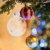 6Pcs Clear Flat Christmas Ball Ornaments Pet Fillable Hanging Decoration Xmas Tree DIY Craft Fillable Bauble Christmas Ornament