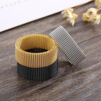 Finger Ring Simple Style Vivid Color All Match Allergy Free Lightweight Decorative Stainless Steel
