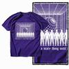 G09 Lila Baumwolle Unisex Große Größe Kreatives GrafikT-Shirt Streetwear Cool Vintage Rundhals Unisex T-Shirt Tshirt