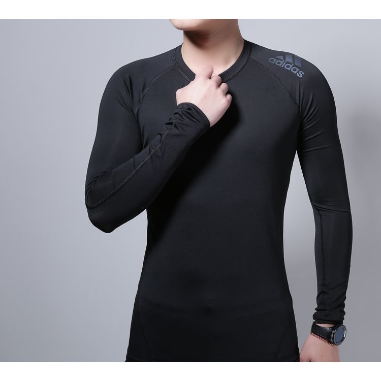 Adidas Alphaskin Sport Long Sleeve Training Compression Top Men Tops Black CF7267
