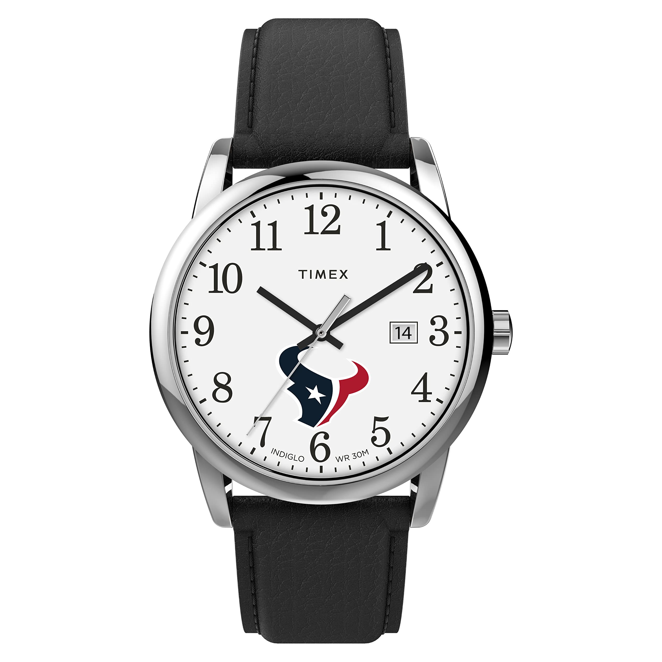 

Timex Men s NFL EasyReader 38mm Watch, Houston Texans, one size, Arabic