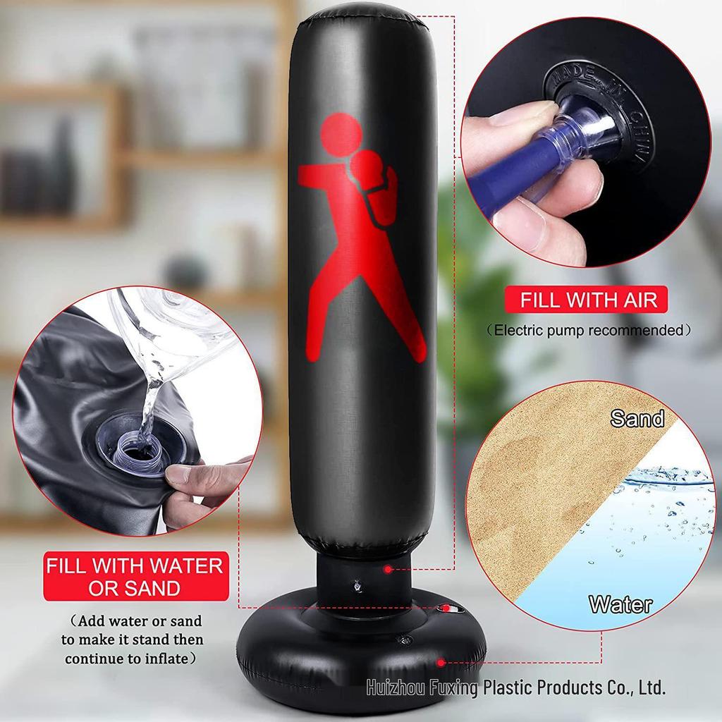 Sac de box gonflabil pentru copii: Coloană de box fitness pentru copii și adulți