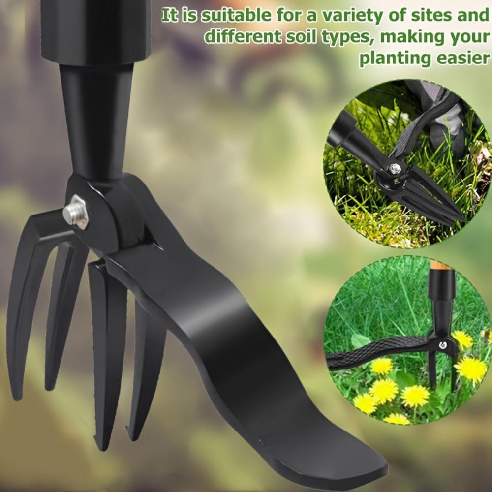 Manual Grass Weeder Claw Weeder Stand Up Weed Puller Root Remover Gardening Weeding Digging Grass Shovel Garden Lawn Accessories
