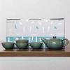 Kung Fu Tea Set Home One Pot Two Cups Tea Plate Small Ceramic Teapot Teacups Hotel Personal Small Sets Traveling