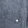 BRU NA BOINNE Made In Japan Long Sleeve Chambray Western Shirt Blue Men's Used