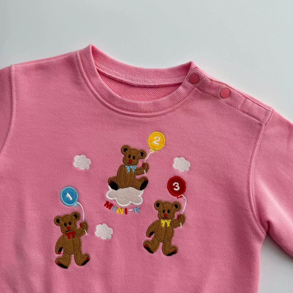 Girls’ Cotton Terry Hoodie - Cute Balloon Design, Spring 2026 Collection (In Stock)