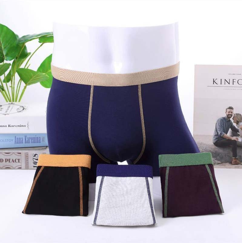 4-pack Men's Cotton Four-corner Sports Breathable Cotton Underwear