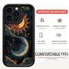 Universal Full Coverage Phone Case for Samsung & Apple (iPhone 17/16/15/14/13) - Sun Moon Black Groove Design