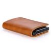 Credit Card Holder Wallet Men Women Aluminium Bank Cardholder Case Vintage Leather Wallet with Money Clips