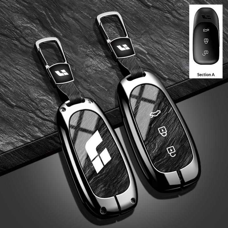 Car Key Case For Li Auto L9 For Li Lixiang L7 L8 Car Keychain For Lixiang Li Auto L9 Keychain Zinc Alloy Car Key Case
