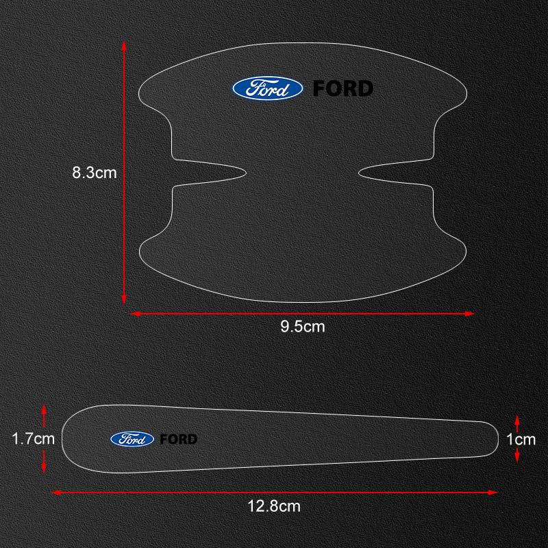 8Pc Transparent Car Door Handle Bowl Anti Scratch Protective Sticker For Ford Focus Mondeo MK1 MK2 MK4 MK3 Fiesta ST Line Kugo Transit Escape Explorer