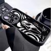 Fashionable Skull Printed Phone Case For iPhone 16 15 14 13 12 11 Pro Max XS X XR 7 8 SE Thickened Silicone Soft Back Cover