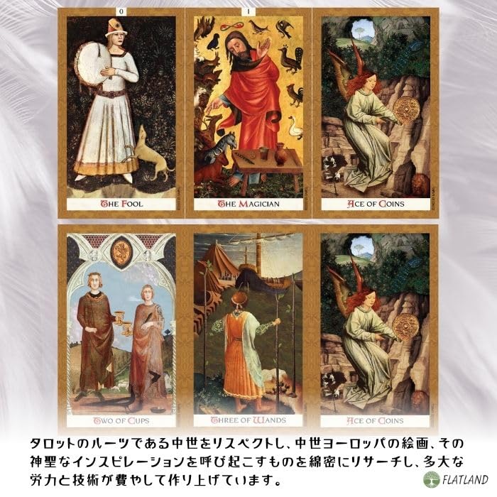 Golden Tarot Tarot Reading Japanese Instruction Manual Authentic Tarot 78 Cards Instructions, Included, Cards,
