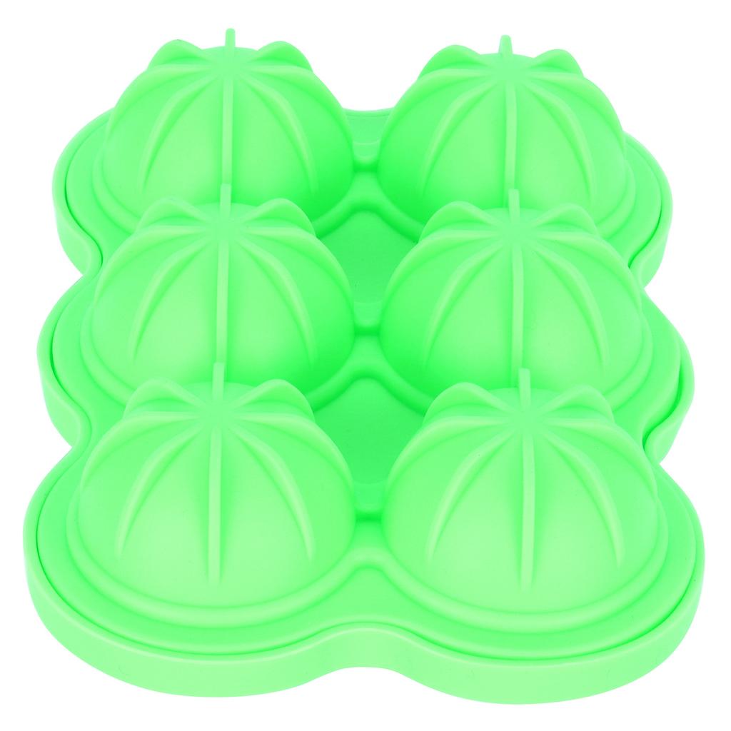 6 Fächer Eiswürfelform Wiederverwendbare Silikon Eiswürfelform Tablett für Heimküche Bar Nutzung