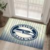 Seattle Seahawks Design Crystal Velvet Carpet Cozy Non?Slip Printed Rug For Bedroom Living Room Entrance