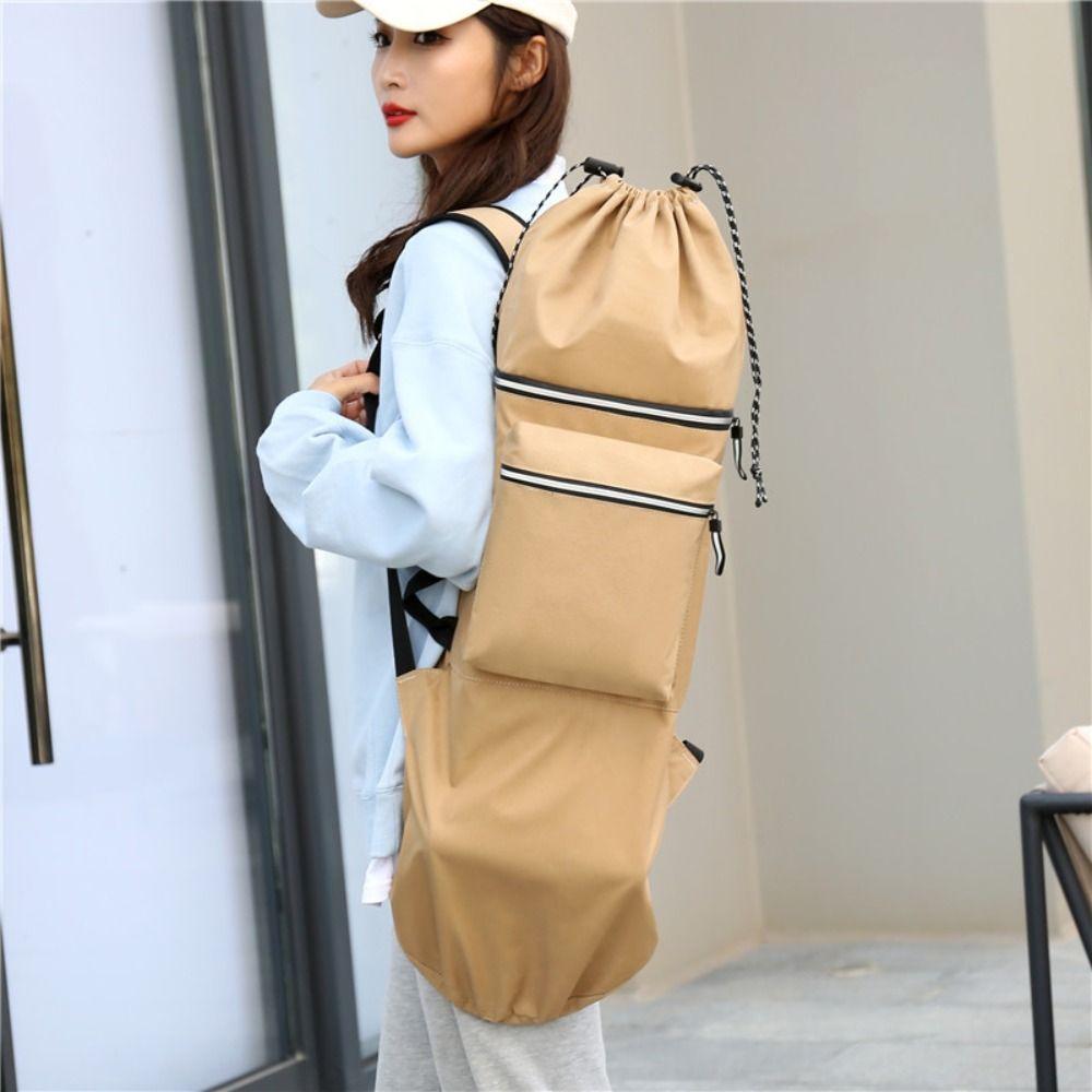 With Handle Skateboard Carry Pouch Drawstring Closure Skateboard Backpack Skateboard Bag  Beginners