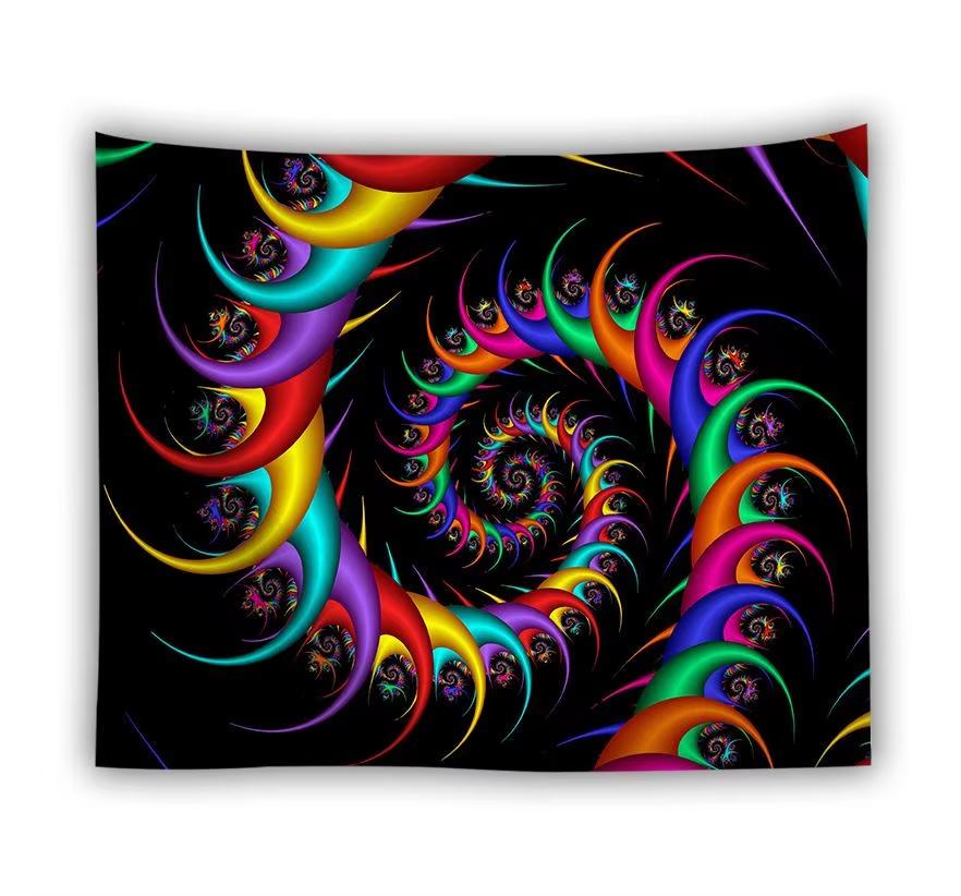 Psychedelic Spiral Eye Tapestry, Nebula Pupil Art Wall Hanging for Bohemian Bedroom Living Room Office Decor Gift