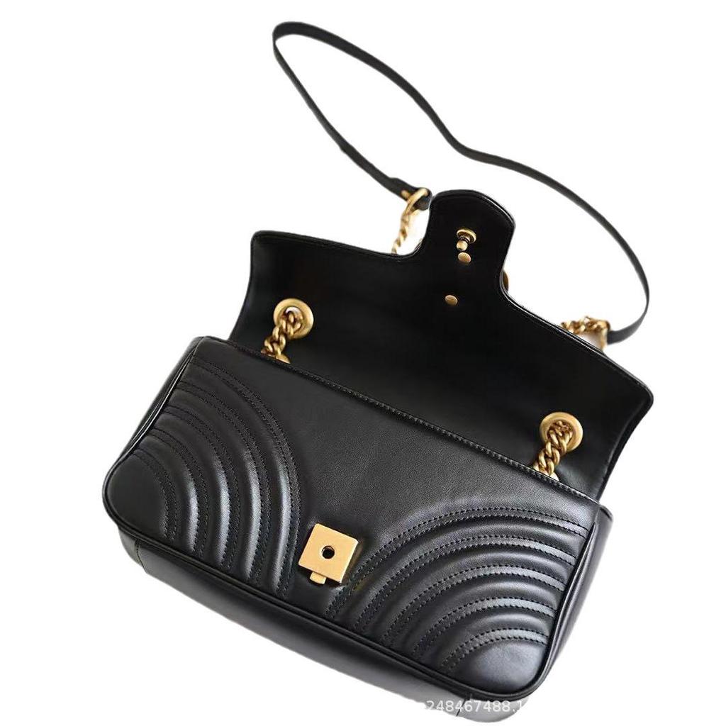 G Home Marmont Heart Saddle & Dionysus Chain Ripple Crossbody Women's Bag