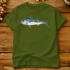 Atlantic Mackerel Handdrawn Fish Art T Shirt Beach Fashion Tshirts 100 Cotton Round Neck Oversized Tees Aesthetic Tshirt