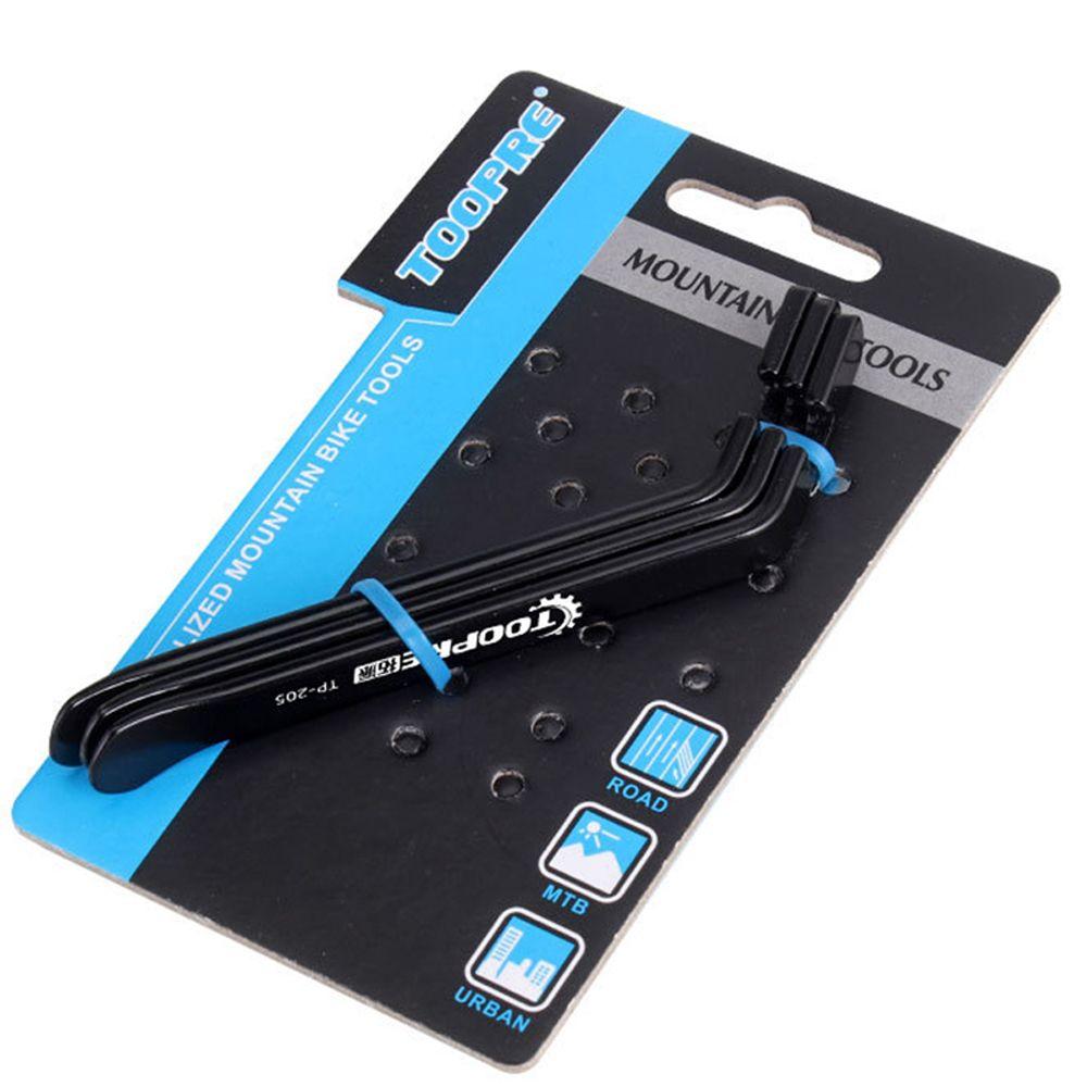 Tire Lever Stainless Steel Bike Parts Pry Up Tool Bike Wheel Remover Bicycle Pry Bar Tire Lever black-3pcs