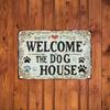 Vintage Dog House Tin Metal Wall Art Sign Outdoor Indoor Decor 8x12 Inches Farmhouse Garden Home Rustic