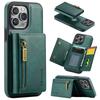 Hot 2 In 1 Luxury Leather Wallet Phone Case Cover for iPhone 16 Pro Max Shockproof with Credit Card Cover for Men Business Case