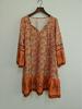 Abito Chemisier Stampato Scollo a V Bohemian Primavera/Estate 2025 per Donna