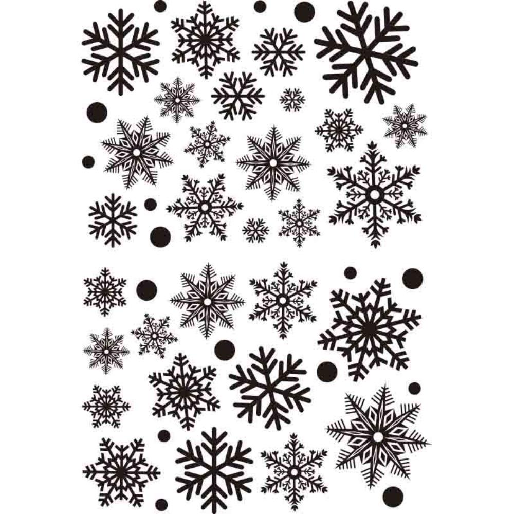 30pcs Electrostatic Wall Sticker White Snowflake Window Decal Christmas Snowflakes Sticker  New Year