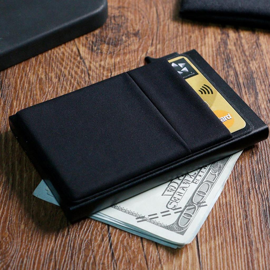 Men's Aluminum Alloy Anti-Theft Multi-Slot Card Holder Wallet