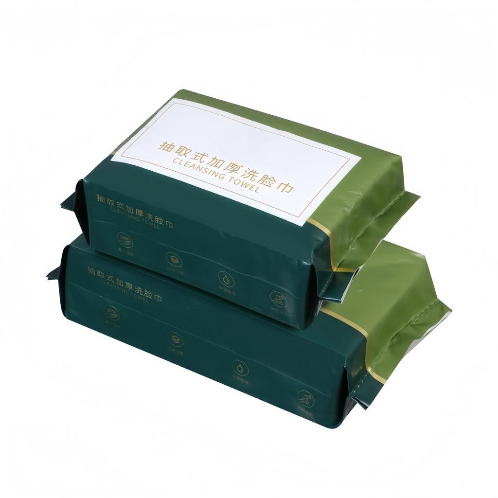 Extra Large Dual-Use Disposable Cotton Towels: Soft, Thick Face Wipes for Dry & Wet Cleansing