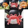 Car Tissue Box Holder With Lion Plush Toy Convenient Automotive Accessory Soft Material