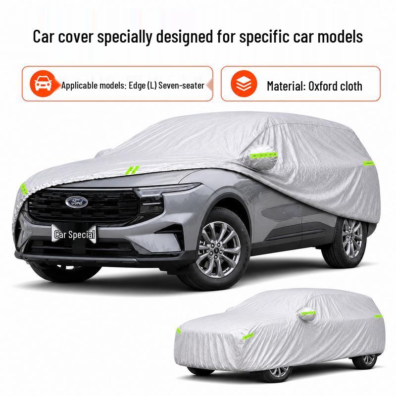 Ford Edge L Car Cover: All-Season Waterproof & Heat-Insulating Oxford Cloth.