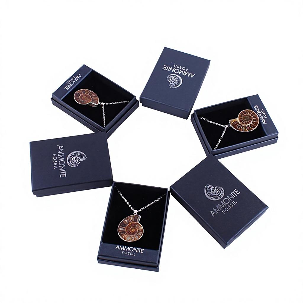 Natural Conch fossil Pendant Necklace Original Ore Mineral Men and Women Jewelry Pendant Spot Colored Snail Slice