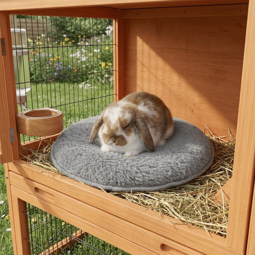 Round Rabbit Nest Mat Warm Hamster Sleeping Bed Pet Cushion Guinea Pig Bed  for Guinea Pig Rabbit