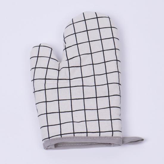 Kitchen Heat Resistant Cotton Glove Oven Pot Holder Baking BBQ Cooking Mitt