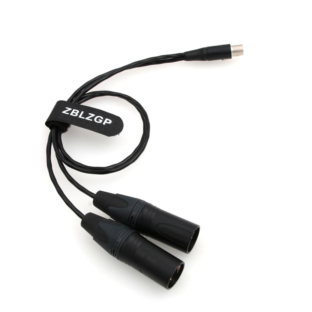 ZBLZGP Ambient Recording TA5F Double XLR Male Adapter Cable - 3-Pin