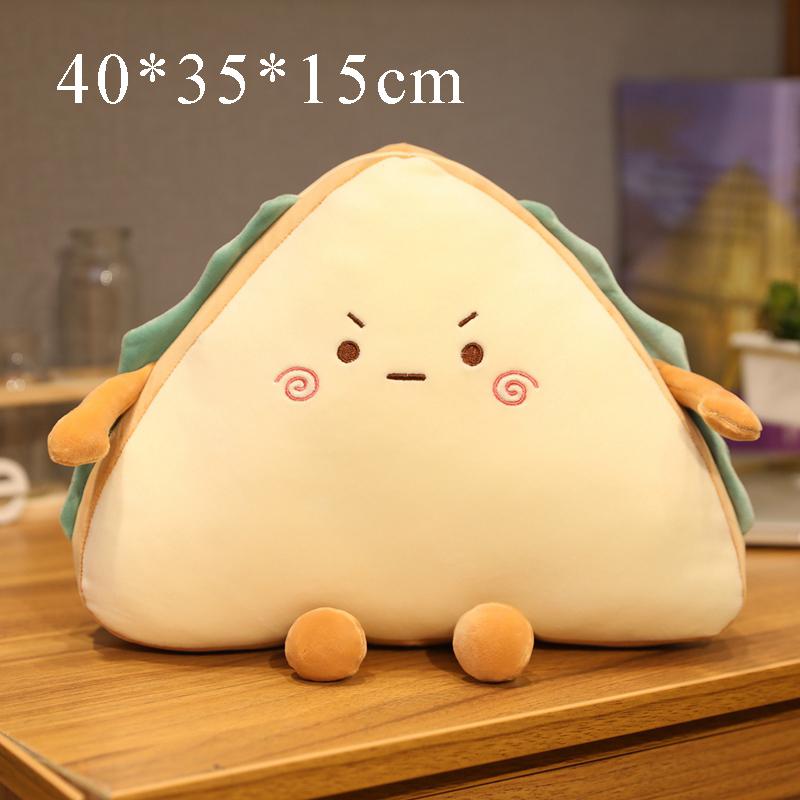 1pc 30/40CM Simulation Sandwich Pillow Plush Toys Kawaii Stuffed Soft Cake Sofa Cushion Dolls Creative Toys for Children Baby