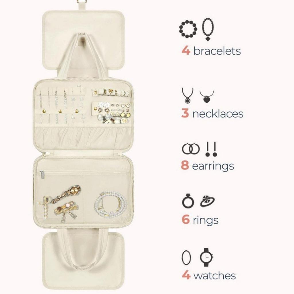 Multifunktionale Kulturtasche Aufbewahrungstasche zum Aufhängen Badezimmer Groß Tragbare Aufbewahrungsbox Kosmetikkoffer für Make-up Frauen