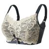 Thin large chest without steel ring bra Adjustable bra Lace bra Large size women's underwear