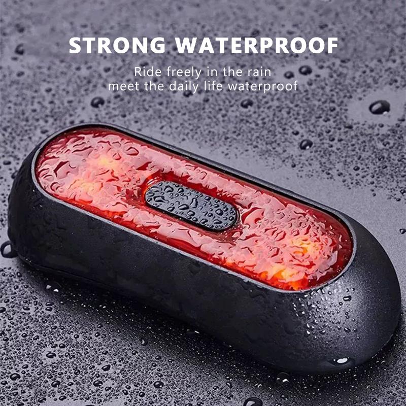 SEAMETAL Motorcycle Helmet Warning Signal Light Night Riding Tail Light Helmet Smart Light